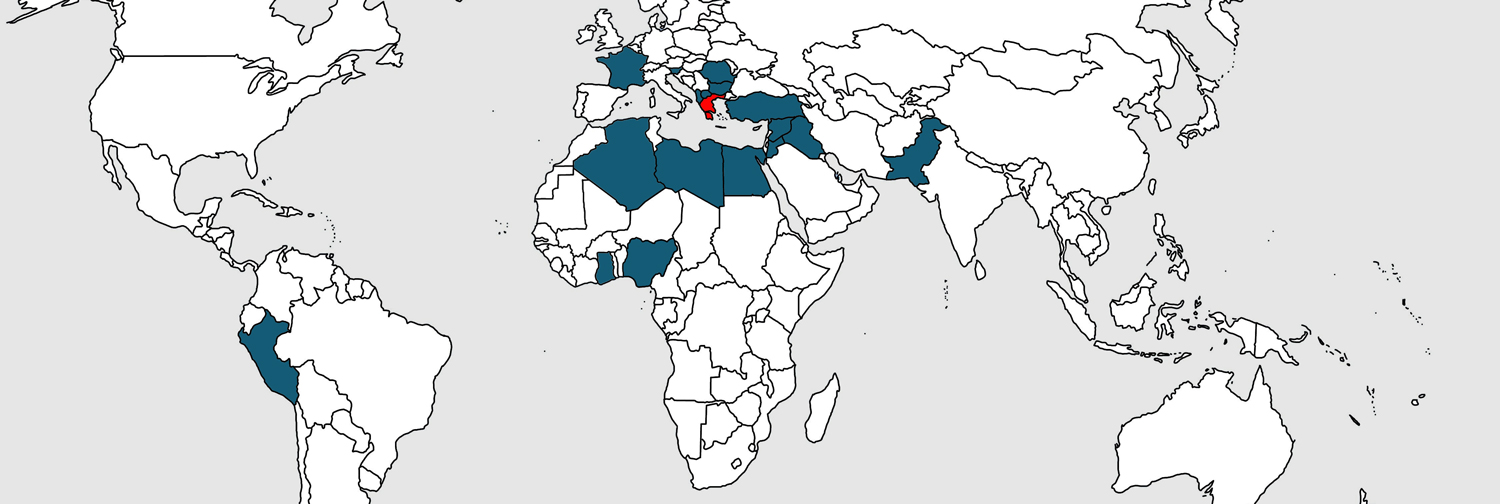 Παγκόσμιος Χάρτης με έργα που έχει υλοποιήσει η ΣΙΑΦΑΡΑΣ